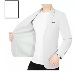 Blazers de negócios finos e respiráveis masculinos, casacos casuais, jaquetas de secagem rápida masculinas, alta qualidade, 4XL, verão, novo - comprar online