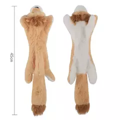 Imagem do Engraçado animal simulado sem recheio brinquedo do cão com rangidos durável stuffingless pelúcia estridente cão mastigar brinquedo crinkle pet rangido brinquedo