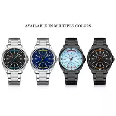 CURREN-Relógio de quartzo masculino com mostrador grande, impermeável, pulseira de aço inoxidável, elegante, casual, negócios, 8455 - loja online