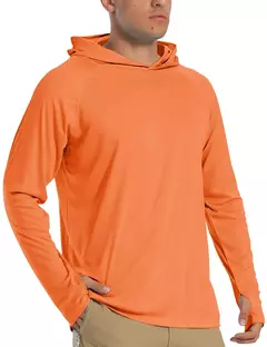 TACVASEN-Homens à Prova de UV Hoodie Manga Longa, Proteção Solar Camisetas, Respirável, Leve, Secagem Rápida, Casual Camisetas Masculinas - loja online