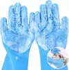 Luvas de banho para animais de estimação, shampoo para banho de cães e gatos, massagem mágica, limpador, esponja de silicone, luva de remoção de pelos