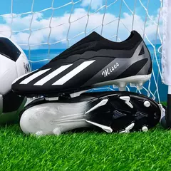 Botas de futebol respiráveis para homens, picos longos, chuteiras de futebol, esporte ao ar livre, treinamento, sapatos de futebol para meninos, jogo antiderrapante, confortável, novo - comprar online