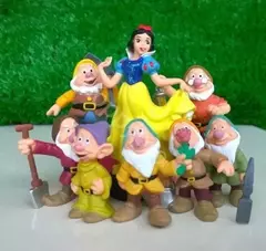 8 Pçs/set Disney Figura Brinquedo Filme Branca de Neve E Os Sete Anões Figuras de Ação Boneca Modelo Coleção Decoração - Wolf Magazine