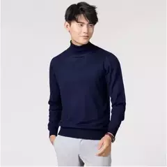 Suéter de gola alta masculino pulôver de cashmere suéteres de gola alta, camisa, roupas para outono e inverno, 2023