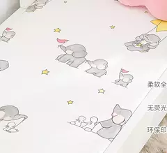 Cama cabida bebê folhas, 140x70cm, versão personalizada - Wolf Magazine