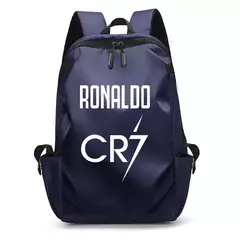 Mochila portátil impermeável para homens, mochila impressa super estrela do futebol, sacos de livros escolares universitários, menino e menina, CR7 - Wolf Magazine
