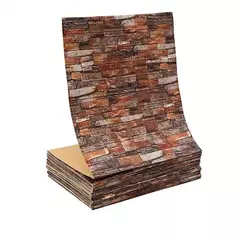 3D tijolo imitação impermeável auto-adesivo adesivo de parede, Home Decor, papel de parede DIY, sala, TV Backdrop, quarto, 1 m, 5 m, 10m - loja online