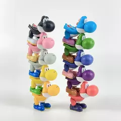 10 pçs jogo super marios bros boneca ornamentos crianças figuras de ação brinquedos yoshi dos desenhos animados decorar ornamento modelo presentes aniversário - Wolf Magazine