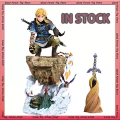 Em estoque 38cm a lenda de zelda jogo figura link estatueta gk pvc estátua colecionável decoração de mesa modelo brinquedo brinquedos personalizados presentes
