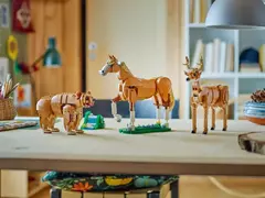 Lego Block Creative 3-em-1 Série 31166 Cavalo de Musculação Bloco de Construção Infantil Brinquedo Presente na internet