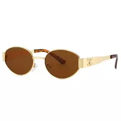 Óculos de sol ovais para homens e mulheres, óculos redondos, UV400 Drive, óculos ao ar livre, unissex, retro, punk, design de moda, unissex, na moda