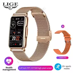 LIGE Smart Watch Mulheres Full Touch Screen Chamada Bluetooth IP67 À Prova D' Água Esportes Fitness Tracker Smartwatch Mulheres - Wolf Magazine