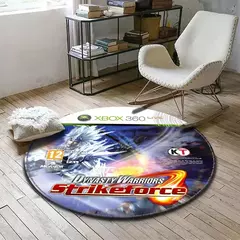 Rodada Anti-Slip Gamer Mat, Tapete preto CD CD, Tapete do banheiro, Decoração de casa, Tapete de cozinha, Sala, Presente para Menino - loja online