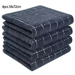 Homaxy-Absorbent Kitchen Dishcloth, Panos Ultra Macios, Toalhas de Secagem à Mão, Ferramentas de Limpeza Doméstica, 100% Algodão, 4 Pcs, 6Pcs - comprar online