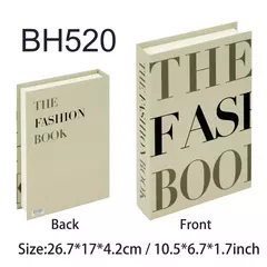 Livros falsos de luxo para decoração de casa, acessórios para sala, decoração de moda, suporte, nórdico simples, mesa de café - loja online