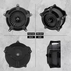 Filtro de ar preto para motocicleta, filtro de admissão para harley sportster xl 883 1200 dyna v-rod softail fat boy touring ultra flhr flhx - Wolf Magazine