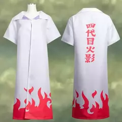Animador naruto shippuden seis geração hokage cosplay manto robe amarelo capa poeira casaco unissex 6th 7th hokage namikaze uniforme na internet