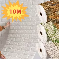 Auto-adesivo Antique Foam Brick Wallpaper, 3D Wall Sticker, impermeável, Sala, - Wolf Magazine