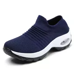 Sapatilhas antiderrapantes ortopédicas para mulheres, sapatos de plataforma casuais para senhoras, tênis resistentes ao desgaste, tênis versáteis - loja online