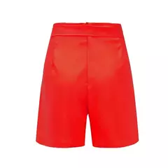 Calção frontal de botão monocromático feminino, cintura alta, cintura de gravata, roupa de praia, verão, Y2K - Wolf Magazine