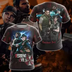 Camiseta Unisex, Estampa 3D, Manga Curta, O-Decote, Streetwear Hip Hop, Top Casual, Roupas, Resident Evil, Novo na internet