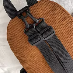 Mini mochila feminina, mochila escolar de veludo simples pequena, grande capacidade, mochila feminina durável, monocromática, casual, viajando, moda - loja online