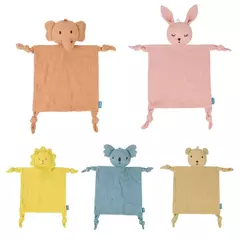Bebê Segurança Cobertor Macio Algodão Musselina Consolador para Recém-nascido Infantil Dormir Snuggle Toy Stuffed Animal Acalme Appease Toalha na internet