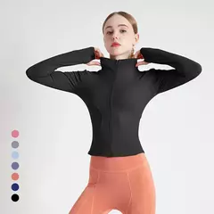 Camisas de ioga de manga comprida para mulheres, top esportivo, fitness, ginásio, roupas esportivas, push up, corrida, roupas de manga cheia, sutiã, 2024