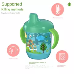 Beber Copo com Tampa Dupla Alça Flip, Bonito Duckbill Cup, BPA Free, Bebês à prova de vazamento Copos de água - loja online