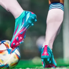Imagem do Sapatos infantis de futebol antiderrapante, chuteiras de relvado de alta qualidade, botas de futebol para homens TF FG, 2410