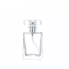 Frasco De Aromaterapia De Vidro, Adequado Para Perfume, Transparente, Portátil, Tampa Preta, Fosco, Spray Fino, 30ml, 50ml, 100ml - loja online