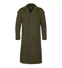 Jaqueta vintage de gola virada para baixo masculina, casacos longos, roupas casuais misturadas, lavável, simples, quente, Inverno, 2024 - Wolf Magazine