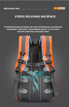 Imagem do Impermeável caminhadas mochila, leve caminhadas ao ar livre saco, grande capaci