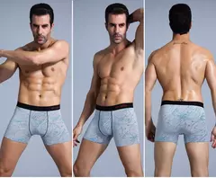 Algodão Boxer Shorts Set masculino, Roupa Interior Masculina, Marcas de Cuecas, Calcinhas Sexy, Cuecas Família, 5Pcs - loja online