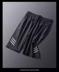 SONECHOKI-Shorts De Corrida Respiráveis Para Homens, Impressão Listrada, Shorts De Ginástica Soltos De Basquete Esportivo, Treinamento Fitness, Fundo De Treino - comprar online