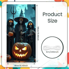 Banner assustador abóbora design decoração de halloween banner atraente evento banner para tema assustador festa de halloween na internet