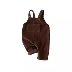 Romper Suspender de veludo infantil, macacão monocromático para bebês meninos e meninas, roupas infantis, outono e inverno - loja online