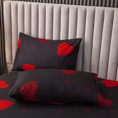 Imagem do Kuup Amor Impresso Matte Duvet Cover, Conjunto De Cama Colorido, Capa De Colcha, Tecido Amigável Da Pele, Queen Size, Alta Qualidade