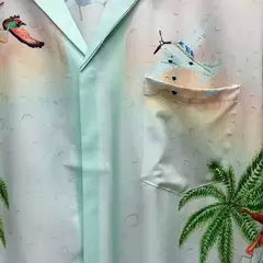 Conjunto de camisa casual com estampa floral masculina manga curta, terno de praia, hip hop, solto, verão, 2024 - Wolf Magazine
