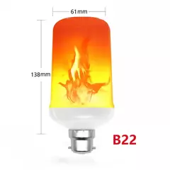 Emulação LED Dinâmica Flame Light, Lâmpada De Milho, Lâmpada De Efeito Flickering, Lâmpadas Criativas, Decoração De Casa, E14, E27, B22, AC 85-265V - comprar online
