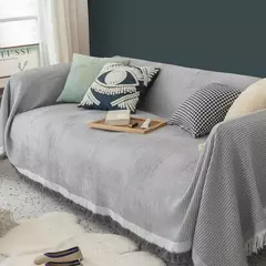 Imagem do Estilo nórdico capa completa sofá cobertor universal ajuste com tudo incluído capa de sofá pano slipcover para decoração de casa