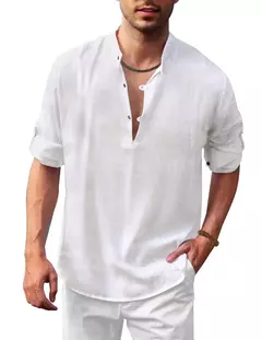 Imagem do Camisa casual de linho masculina, blusa feminina, camisa feminina, camisas femininas, tops de manga longa, novo, 2022