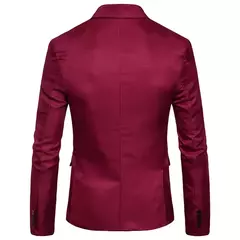 Imagem do Blazer de retalhos casual masculino, ternos masculinos, jaqueta de um botão slim fit, nova moda, M-XXXL