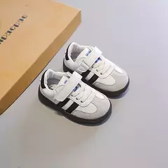 Sapatos de lona respirável infantil, fundo de biscoito, bebê, meninos, meninas, desempenho escolar, moda infantil na internet