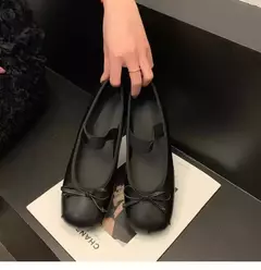 Sapatos de balé de seda cetim de luxo para mulheres, clássico quadrado toe, gravata borboleta, elástico, bailarina para senhoras, sapatos macios