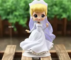Disney q posket jasmim princesa branca de neve belle ariel cinderela anna elsa mulan tinkerbell bolo topper presente das crianças - Wolf Magazine