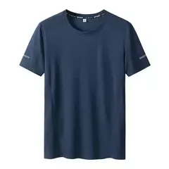Homens de secagem rápida extragrande em torno do pescoço camiseta de manga curta, verão camisetas esportivas, fitness correndo t-shirt, plus size, 6XL, 7XL, 3pcs - comprar online