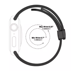 Pulseira magnética para iWatch Series 9, pulseira de couro e silicone para Apple Watch Band, Ultra 2, 49mm, 44mm, 45mm, 41mm, 40mm, 38mm, 42mm, 8, 7, SE, 6 - comprar online