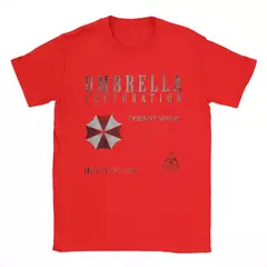 Unisex Vintage 100% algodão Tees, lembrança agradável Resident Evil, presentes de guarda-chuva para fãs, camisas para adultos, camisas para homens e mulheres - loja online