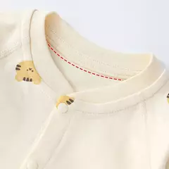 Urso dos desenhos animados impresso macacão para bebê recém-nascido, Onesie, macacão coreano, roupa infantil, roupas de meninos e meninas, 1 pc, outono